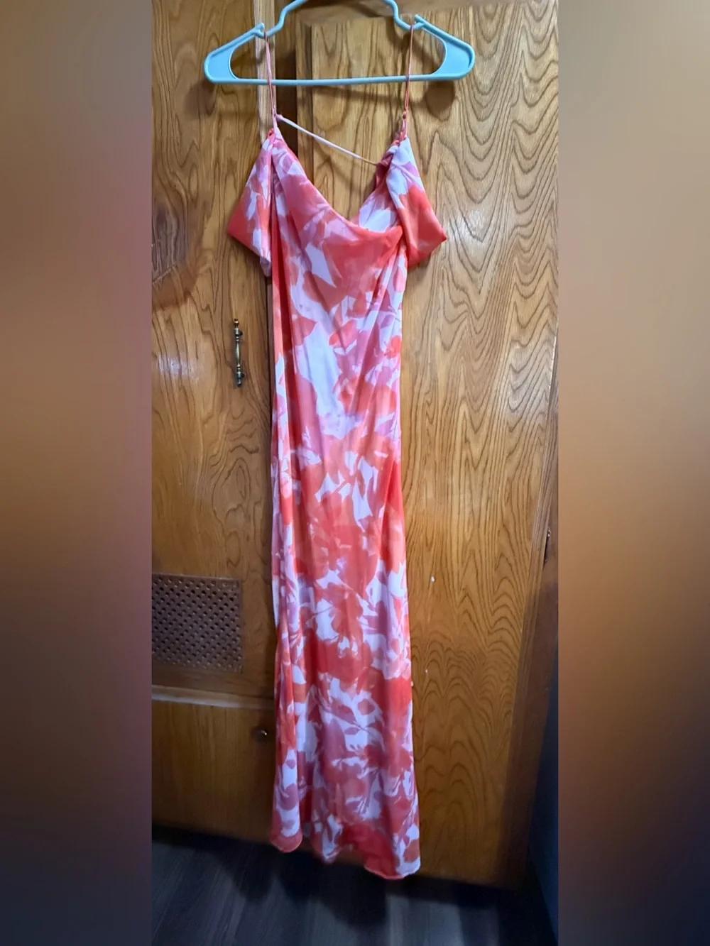 HELLO MOLLY Women’s Pink-Orange Floral Dress